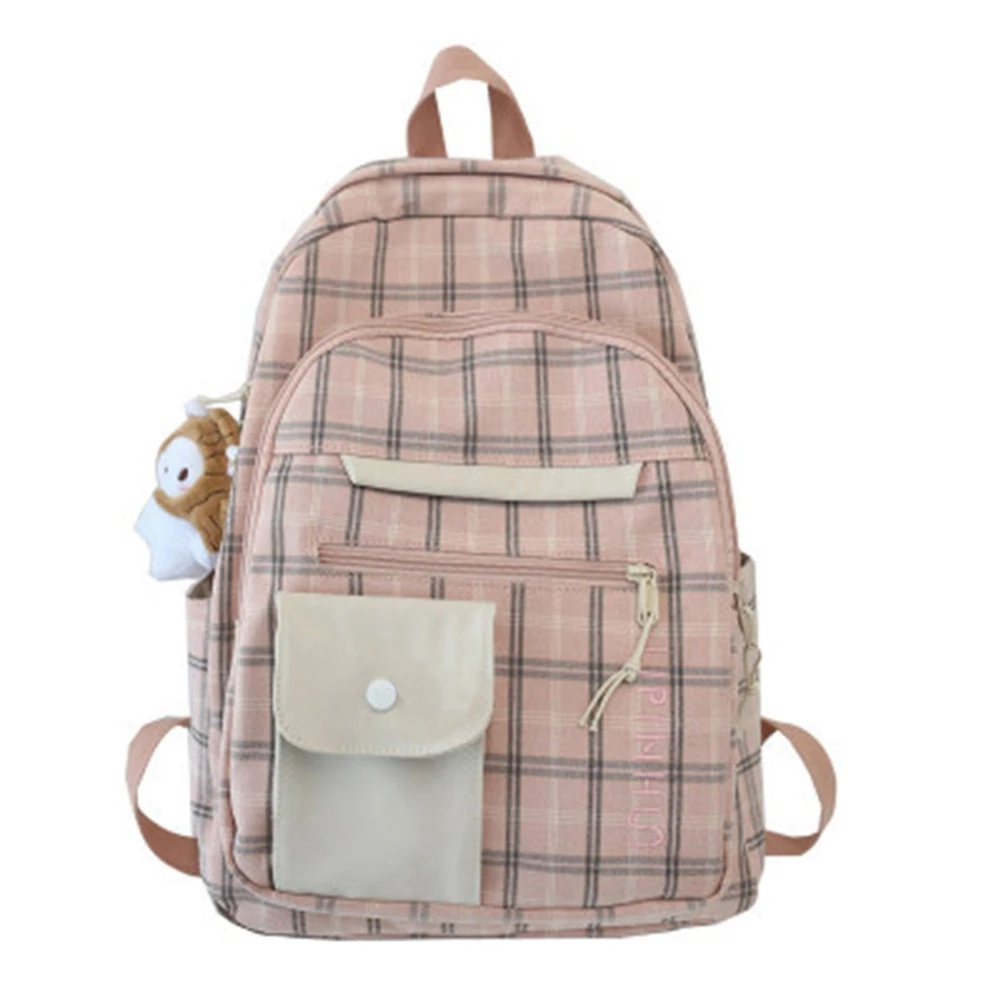 Вместительный мужской и женский рюкзак с несколькими карманами, сетчатая школьная сумка, рюкзак для колледжа розового цвета +
Вместительный мужской и женский рюкзак с несколькими карманами, сетчатая школьная сумка, рюкзак для колледжа розового цвета +