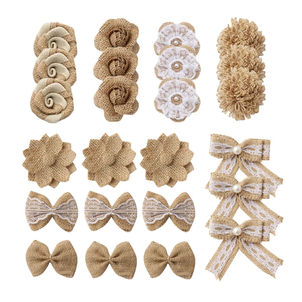 8-24pcs Burlap Flower Jute Flower Vintage Handmade Linen Materials Jute Flower Decoration For Wedding Christmas DIY Craft
8-24pcs Burlap Flower Jute Flower Vintage Handmade Linen Materials Jute Flower Decoration For Wedding Christmas DIY Craft
