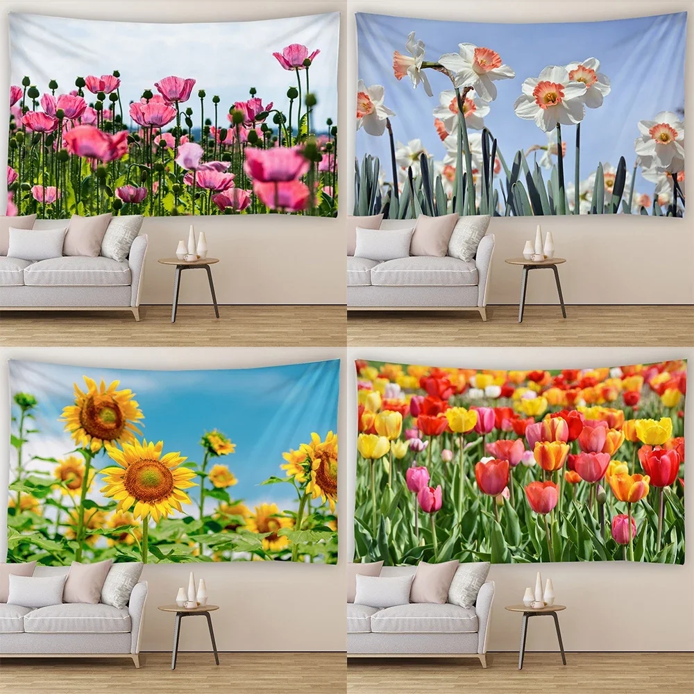Tulip Sunflower Tapestry Decorative Art Room Decoration Backdrop Cloth Aesthetics Bedroom Living Room Home Decor Tapestry 
Tulip Sunflower Tapestry Decorative Art Room Decoration Backdrop Cloth Aesthetics Bedroom Living Room Home Decor Tapestry