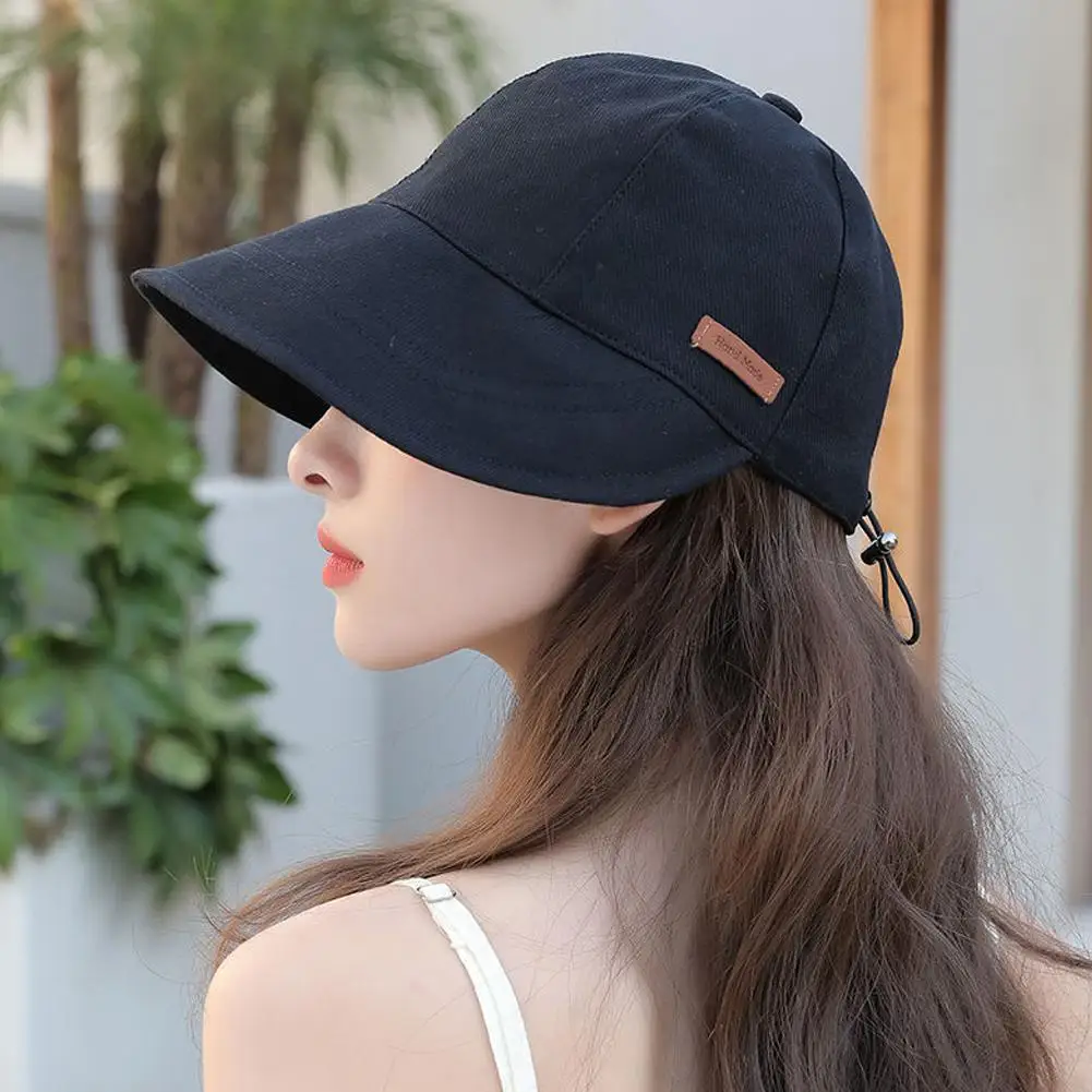 

Women Adjustable Wide Brim Sun Hat Summer UV Protection Protection Visors Without Makeup Beach Fisherman Visor Foldable Caps