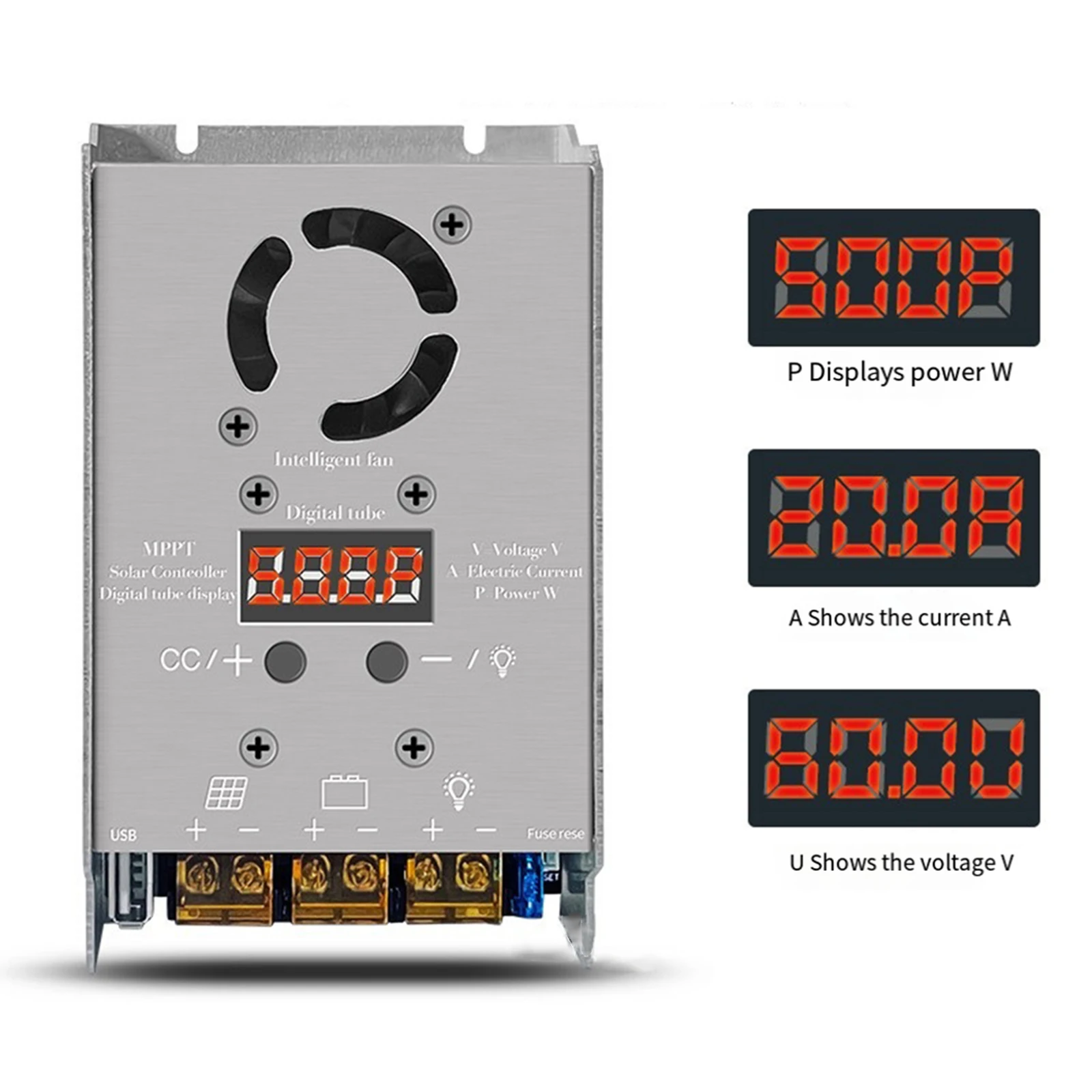 1set MPPT 450W Stepdown Solar Controller 18V-80V Input Charging For 12V 24V Lithium 137*81*30mm Electrical Equipment Supplies
1set MPPT 450W Stepdown Solar Controller 18V-80V Input Charging For 12V 24V Lithium 137*81*30mm Electrical Equipment Supplies
