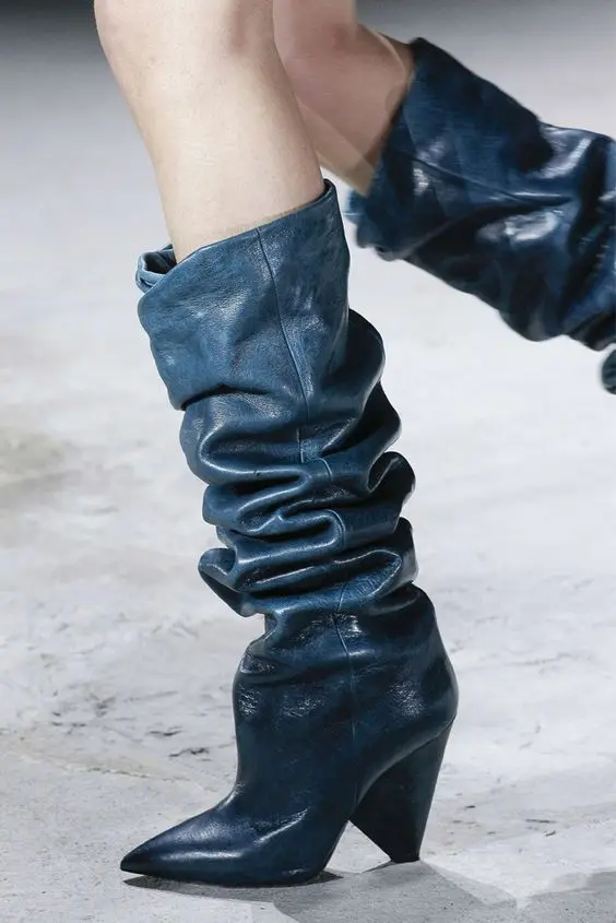 Luxury Slouchy Pointed Toe Sexy Leather Boots Women Fashion Spike High Heel Boots Design Dress Show Shoes Knee High 2024
Luxury Slouchy Pointed Toe Sexy Leather Boots Women Fashion Spike High Heel Boots Design Dress Show Shoes Knee High 2024