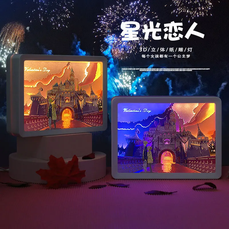 3D Light and Shadow Paper Carving Light Ornaments Lamp Room Bedroom Bedside Atmosphere Lamp Decoration Creative Gift For Couples
3D Light and Shadow Paper Carving Light Ornaments Lamp Room Bedroom Bedside Atmosphere Lamp Decoration Creative Gift For Couples