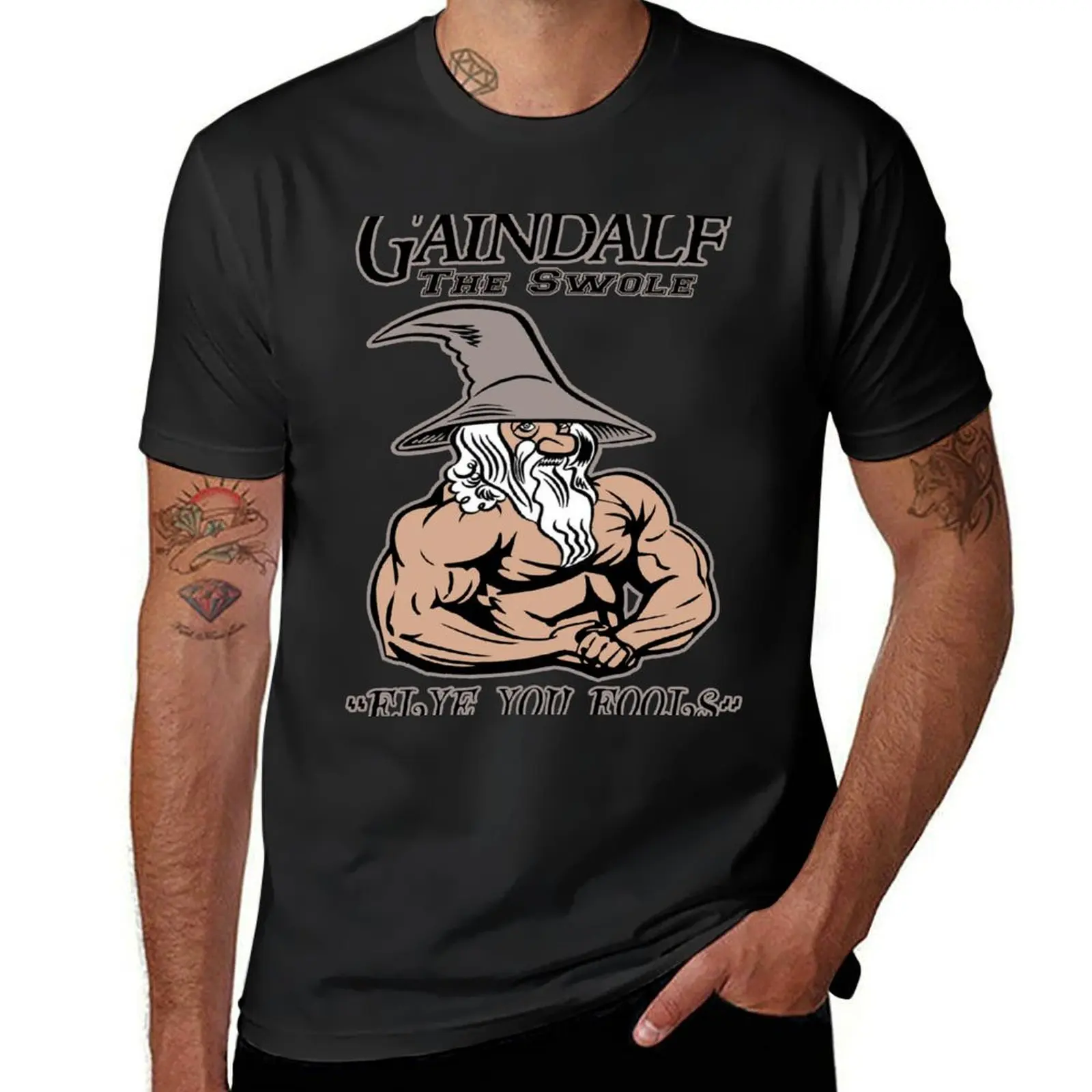 Забавные мужские Графические футболки Gaindalf The футболка Swole funnys для мальчика
Забавные мужские Графические футболки Gaindalf The футболка Swole funnys для мальчика