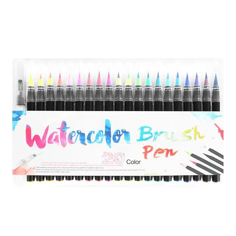 Brush Markers Art Pen Set 201 Artist Fine Brush Tip Colored Pens Script Paintbrush For Calligraphy Watercolor Painting Markers
Brush Markers Art Pen Set 201 Artist Fine Brush Tip Colored Pens Script Paintbrush For Calligraphy Watercolor Painting Markers