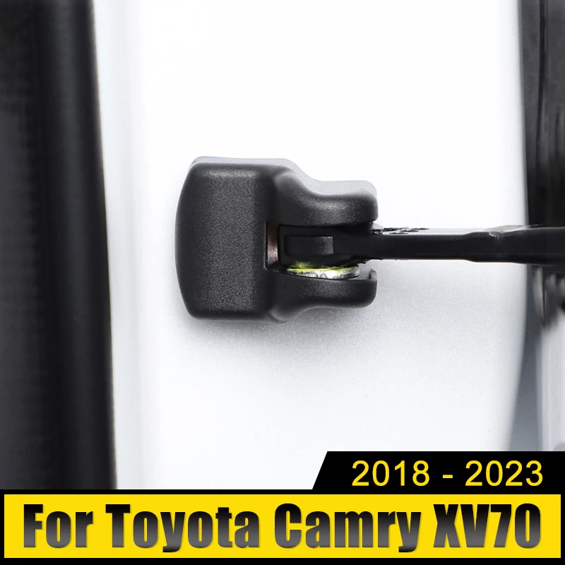 

For Toyota Camry 70 XV70 2018-2021 2022 2023 4pcs Car Door Convex Buckle Limiter Door Lock Cover Stopper Protector Clip Trims