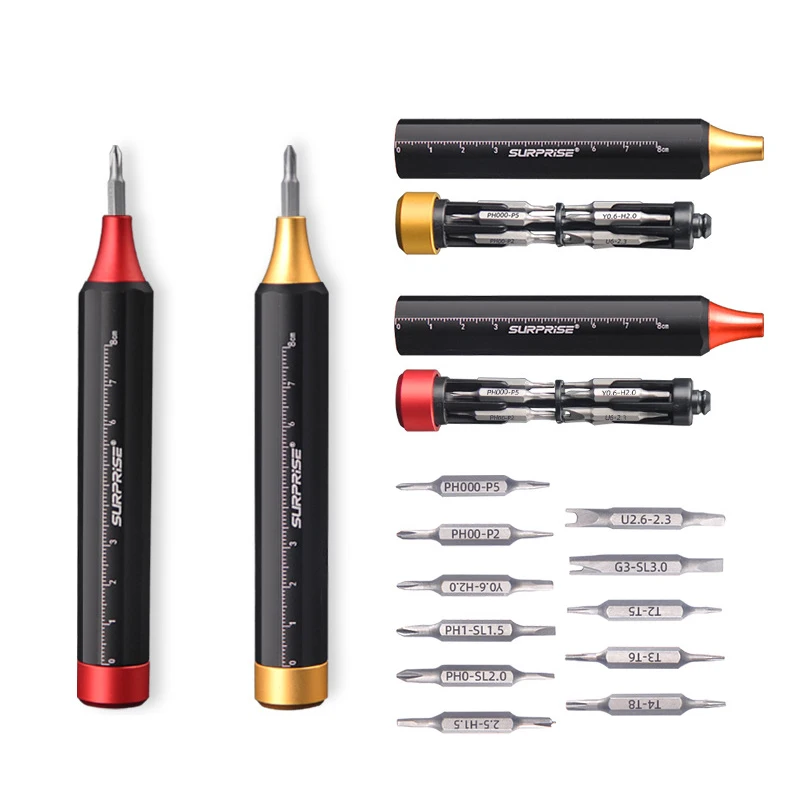 Portable screwdriver set Built in bit Precision pen screwdriver Notebook mobile phone maintenance disassembly hand tools
Portable screwdriver set Built in bit Precision pen screwdriver Notebook mobile phone maintenance disassembly hand tools