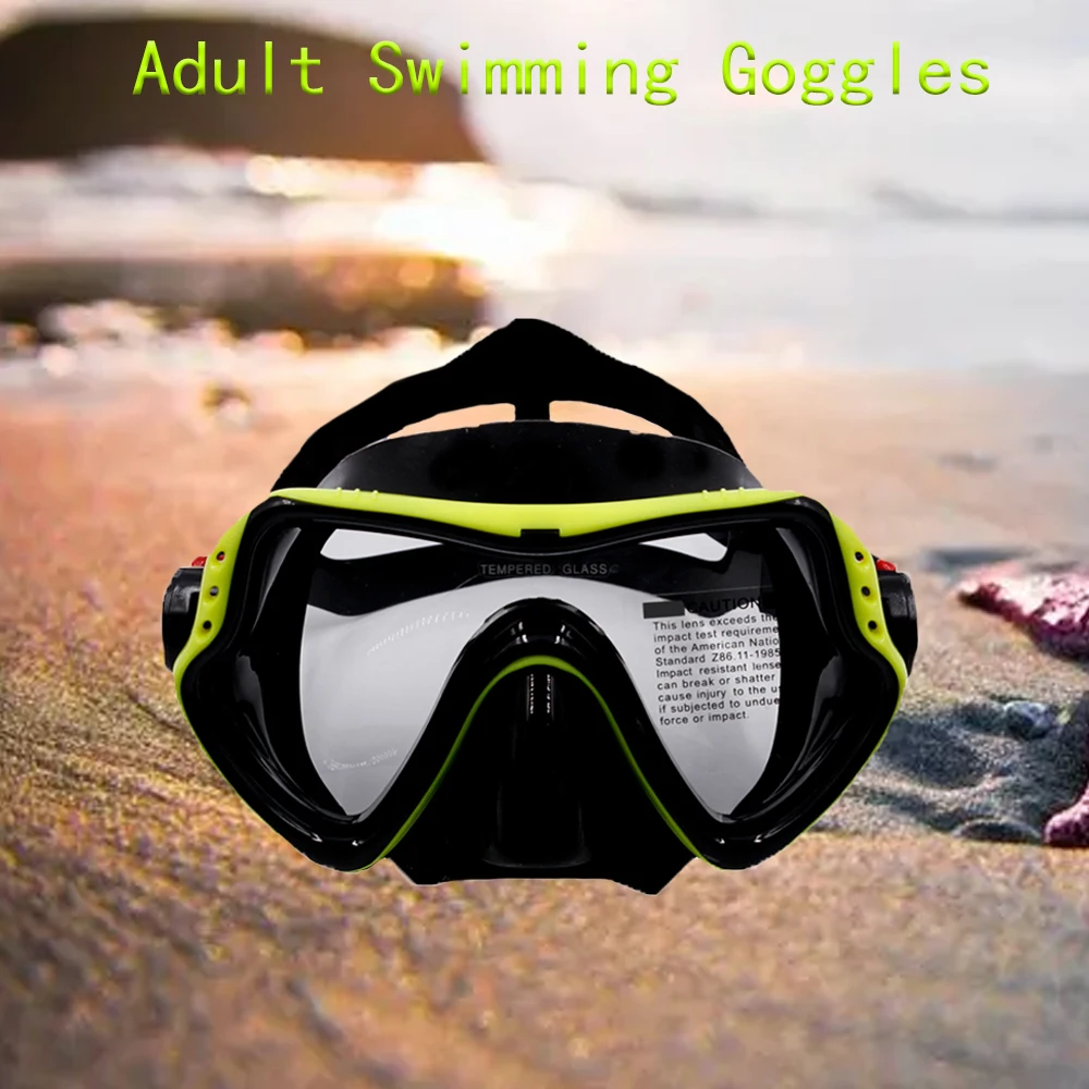 

KINSUNFOO Diving Mask Snorkeling Free-diving Swimming Masks for Adults Silicone Dive Equipment Anti-fog Glass