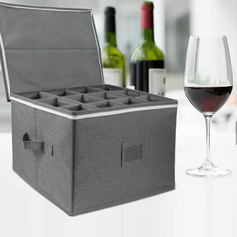 

Wine Glass Storage Box Collapsible Goblet Storage Box