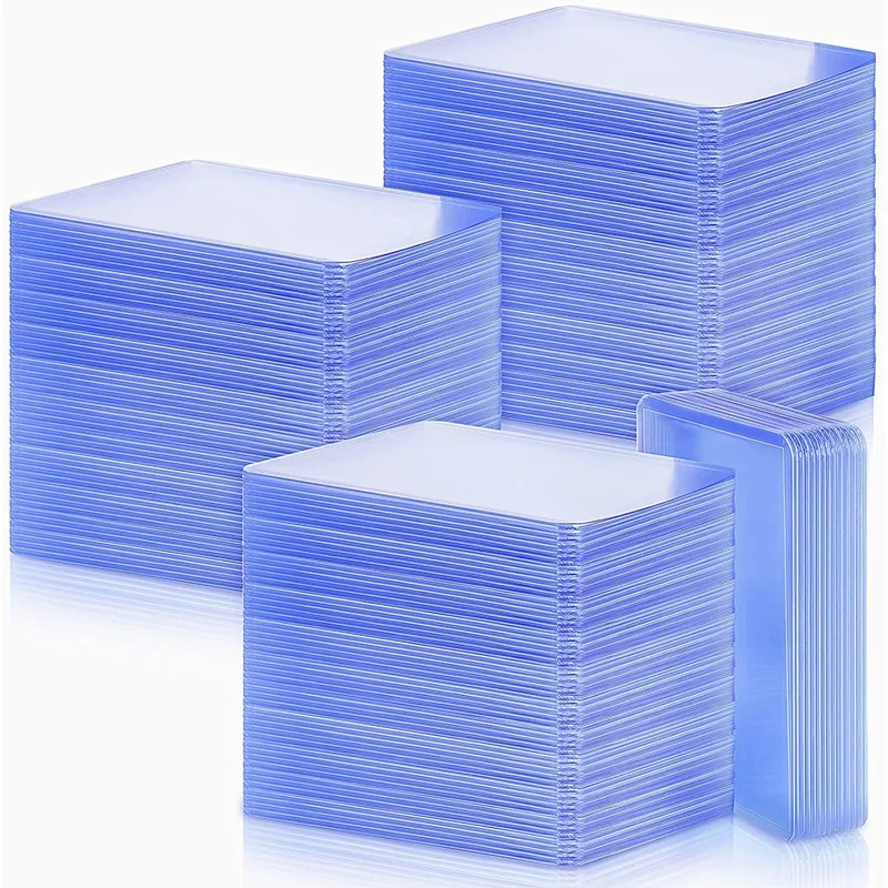 

100 шт./упаковка, прозрачные пластиковые держатели для карт