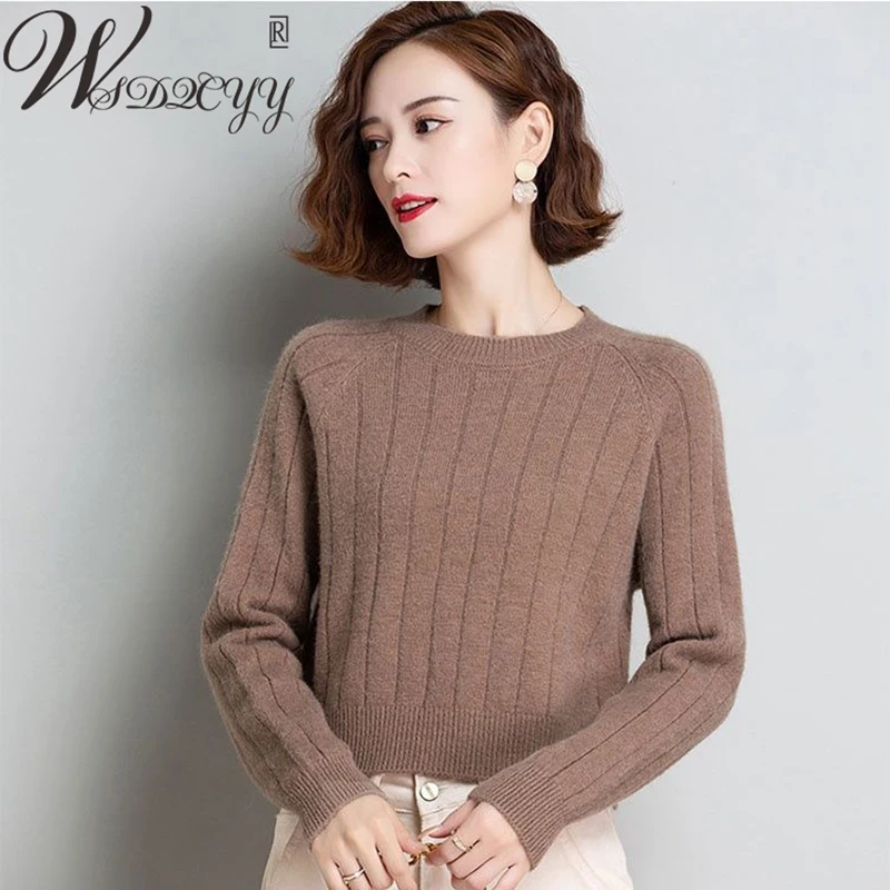 Vintage Cropped Sweater Women 2024 Fall Winter Round Neck Knitted Jumper All-Match Solid Colors Bottoming Knitwear Top Harajuku
Vintage Cropped Sweater Women 2024 Fall Winter Round Neck Knitted Jumper All-Match Solid Colors Bottoming Knitwear Top Harajuku