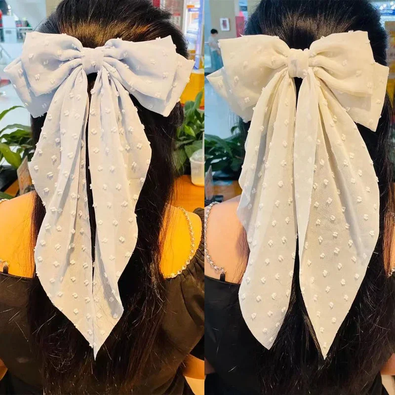 Fashion Chiffon Bow Hair Clip Elegant Women Solid Spring Clip Hair Pin Retro Bow Hairpins Simple Headband Girls Hair Accessories
Fashion Chiffon Bow Hair Clip Elegant Women Solid Spring Clip Hair Pin Retro Bow Hairpins Simple Headband Girls Hair Accessories