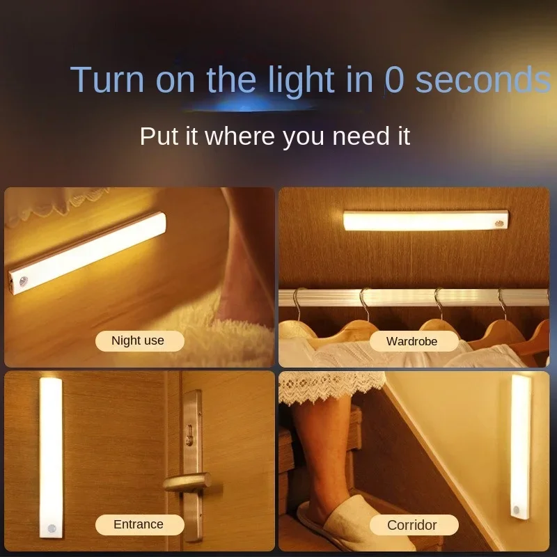 Motion Sensor Light Cabinet Wardrobe Lamp Wireless LED USB Night Light Closet Aisle Light Detector Bedroom Night Lamp Room Decor
Motion Sensor Light Cabinet Wardrobe Lamp Wireless LED USB Night Light Closet Aisle Light Detector Bedroom Night Lamp Room Decor