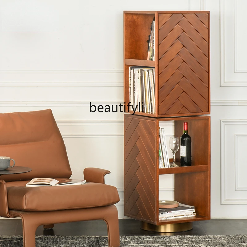 CXH Solid Wood Rotating Bookcase Floor Bookshelf Simple Modern Locker Plaid Storage Cabinet
CXH Solid Wood Rotating Bookcase Floor Bookshelf Simple Modern Locker Plaid Storage Cabinet