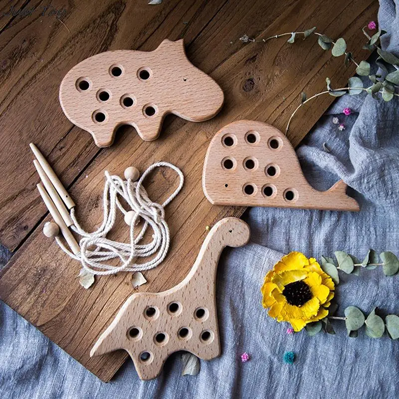 Hippo Whale Dinosaur Threading Board Beech Wooden Educational Toy Button Beaded Blocks Puzzle Kids Montessori Toy Baby Gifts
Hippo Whale Dinosaur Threading Board Beech Wooden Educational Toy Button Beaded Blocks Puzzle Kids Montessori Toy Baby Gifts