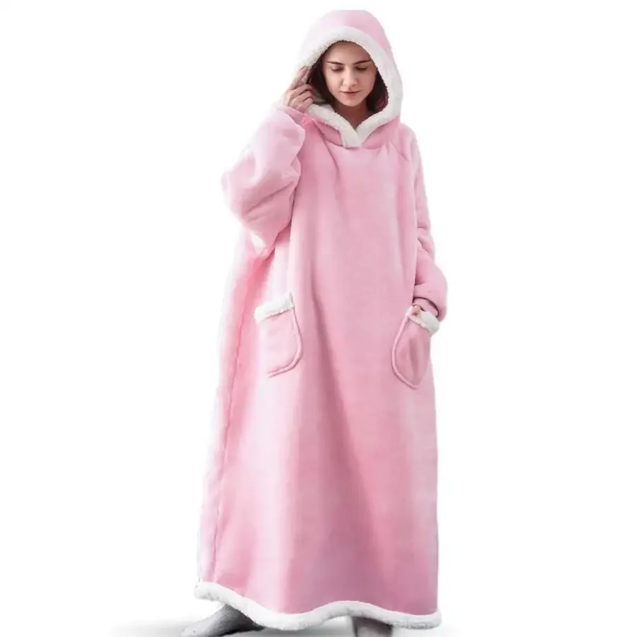 Flannel Blanket With Sleeves Blanket Winter Pajamas Hoodies Sweatshirt Women Men Keep Warm Lazy Pajamas Pullover Tv Blanket
Flannel Blanket With Sleeves Blanket Winter Pajamas Hoodies Sweatshirt Women Men Keep Warm Lazy Pajamas Pullover Tv Blanket