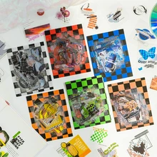30Pcs Punk Lattice PET Waterproof Boy Handbook Washi Creative Fashion Skateboard Diary Suitcase Stationery Decorative Stickers
30Pcs Punk Lattice PET Waterproof Boy Handbook Washi Creative Fashion Skateboard Diary Suitcase Stationery Decorative Stickers