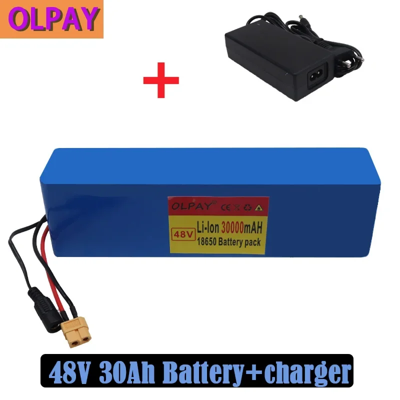 2023 New 48V Battery 13s3p 30000mAh Battery Pack 1000W High Power Battery Ebike Electric Bicycle with Xt60 Plug + Charger
2023 New 48V Battery 13s3p 30000mAh Battery Pack 1000W High Power Battery Ebike Electric Bicycle with Xt60 Plug + Charger
