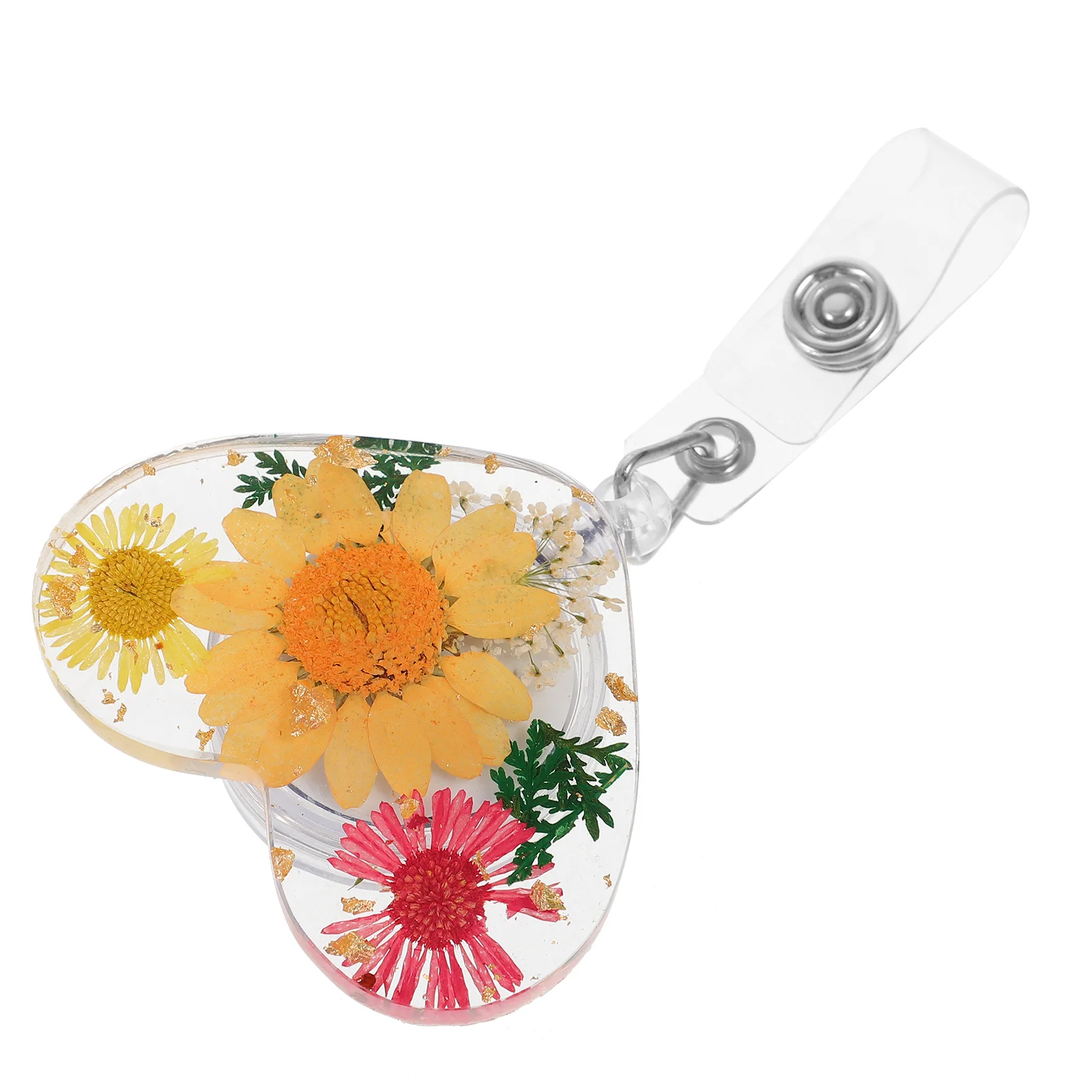 Badge Reel Clip Clips Retractable The Flowers Swiping Cards Work Acrylic Name Tag Holder
Badge Reel Clip Clips Retractable The Flowers Swiping Cards Work Acrylic Name Tag Holder