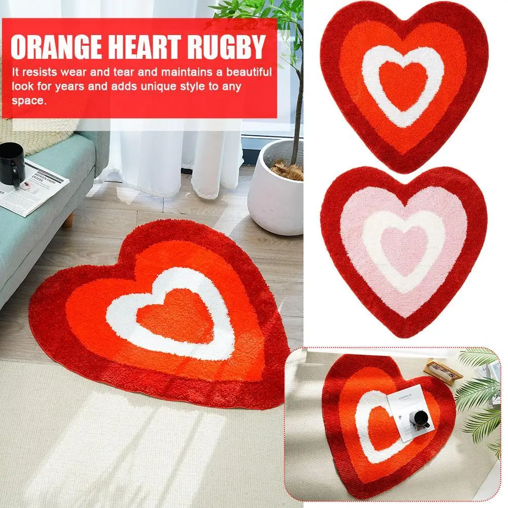 Heart Rug 31.5 inches Handmade Tufted Fluffy Heart Shaped Area Rugs Aesthetic Fur Rug Artistic Accent Rugs for Bedroom Floor Mat
Heart Rug 31.5 inches Handmade Tufted Fluffy Heart Shaped Area Rugs Aesthetic Fur Rug Artistic Accent Rugs for Bedroom Floor Mat