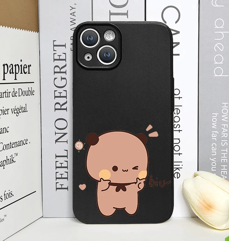 Cute Cartoon Bubududu Panda Shark Couple Phone Case for IPhone 16 15 14 13 12 Pro Max Mini X XS 11 8 7 Plus SE2 Soft Cover Coque Cute Cartoon Bubududu Panda Shark Couple Phone Case for IPhone 16 15 14 13 12 Pro Max Mini X XS 11 8 7 Plus SE2 Soft Cover Coque