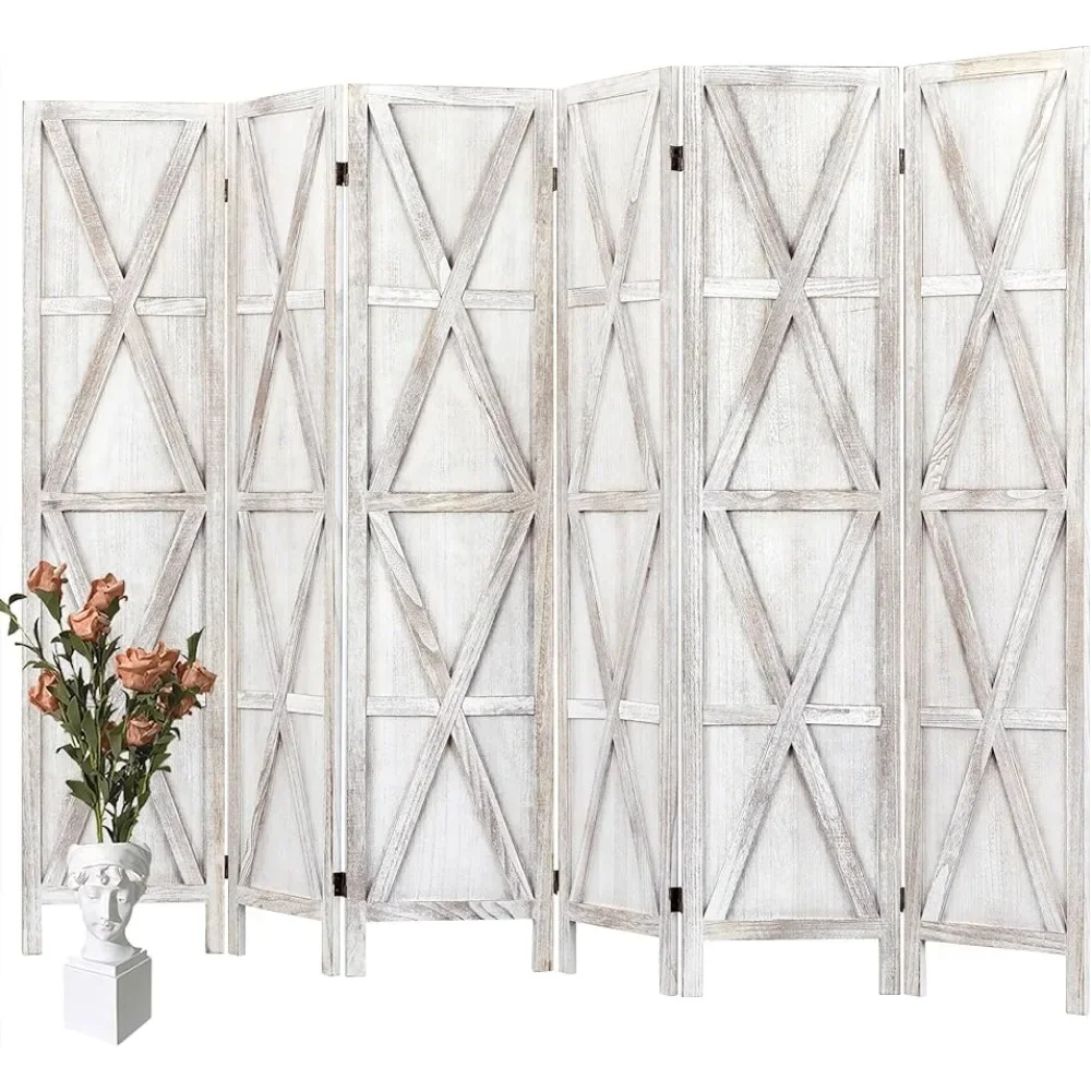 

Room Divider Panels Portable Partition Folding Screen Privacy Screen Freestanding White 5.6 Ft Screens and Room Dividers Wall