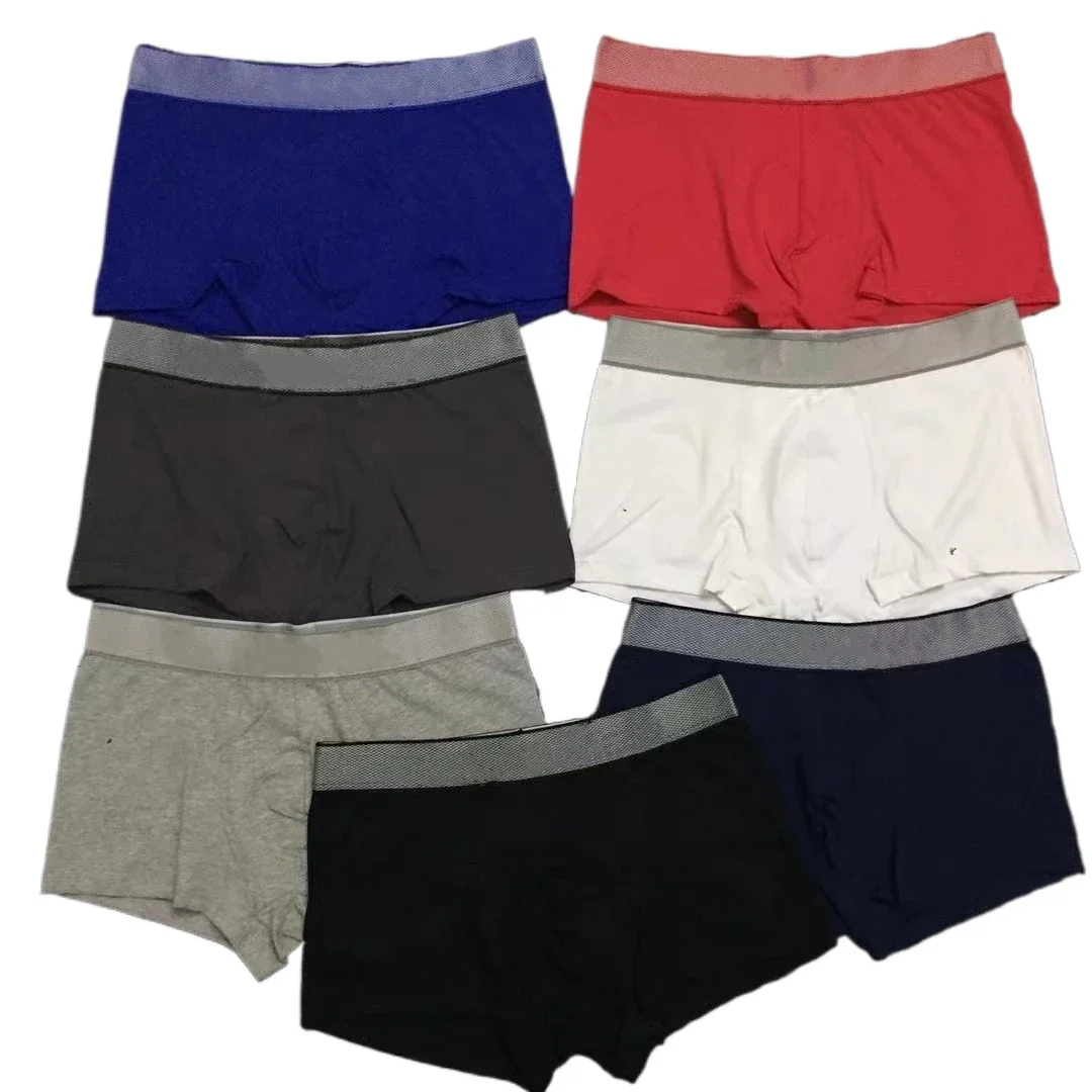 

7Pcs Men's Panties Underwear Boxers Breathable Man Boxer Solid Underpants Comfortable Male Brand Shorts Letter Underwear Briefs