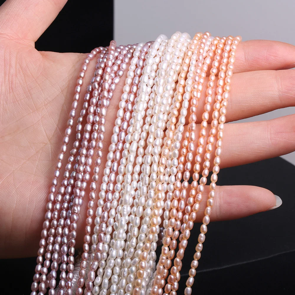 Natural Freshwater Pearl Rice-shaped Loose Beads for Make Jewelry DIY Bracelet Necklace 2-2.5mm
Natural Freshwater Pearl Rice-shaped Loose Beads for Make Jewelry DIY Bracelet Necklace 2-2.5mm