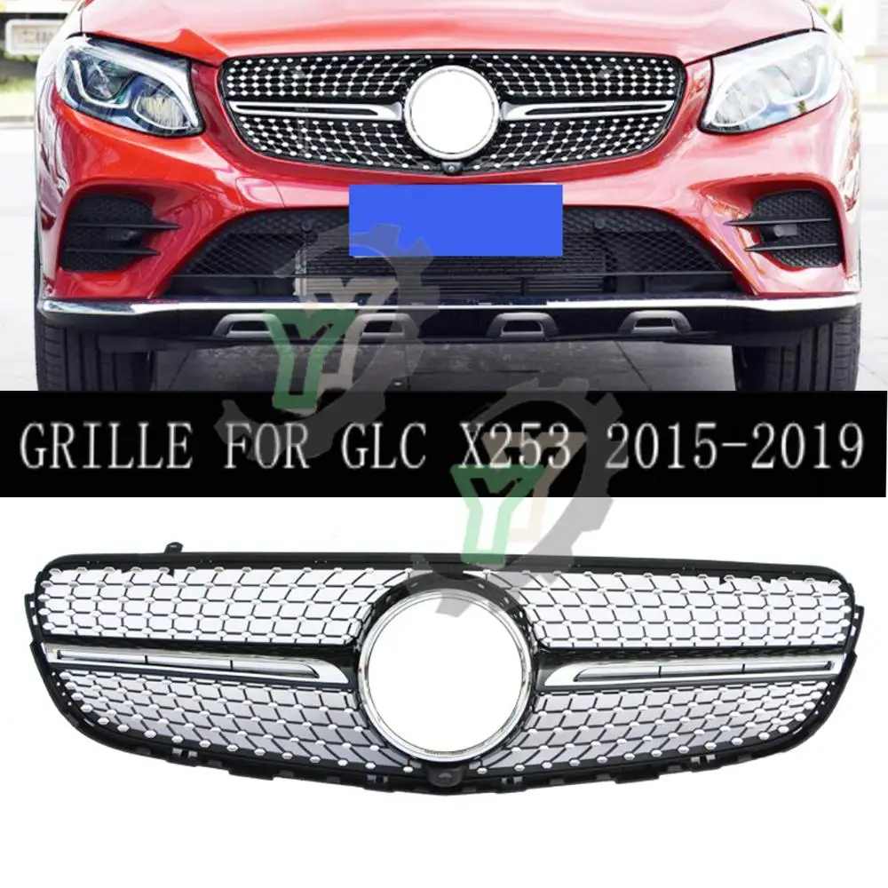 

Car Front Bumper Grille Grill For Mercedes-Benz GLC class W253 X253 GLC200 GLC250 GLC300 GLC450 2015 2016 2017 2018 2019