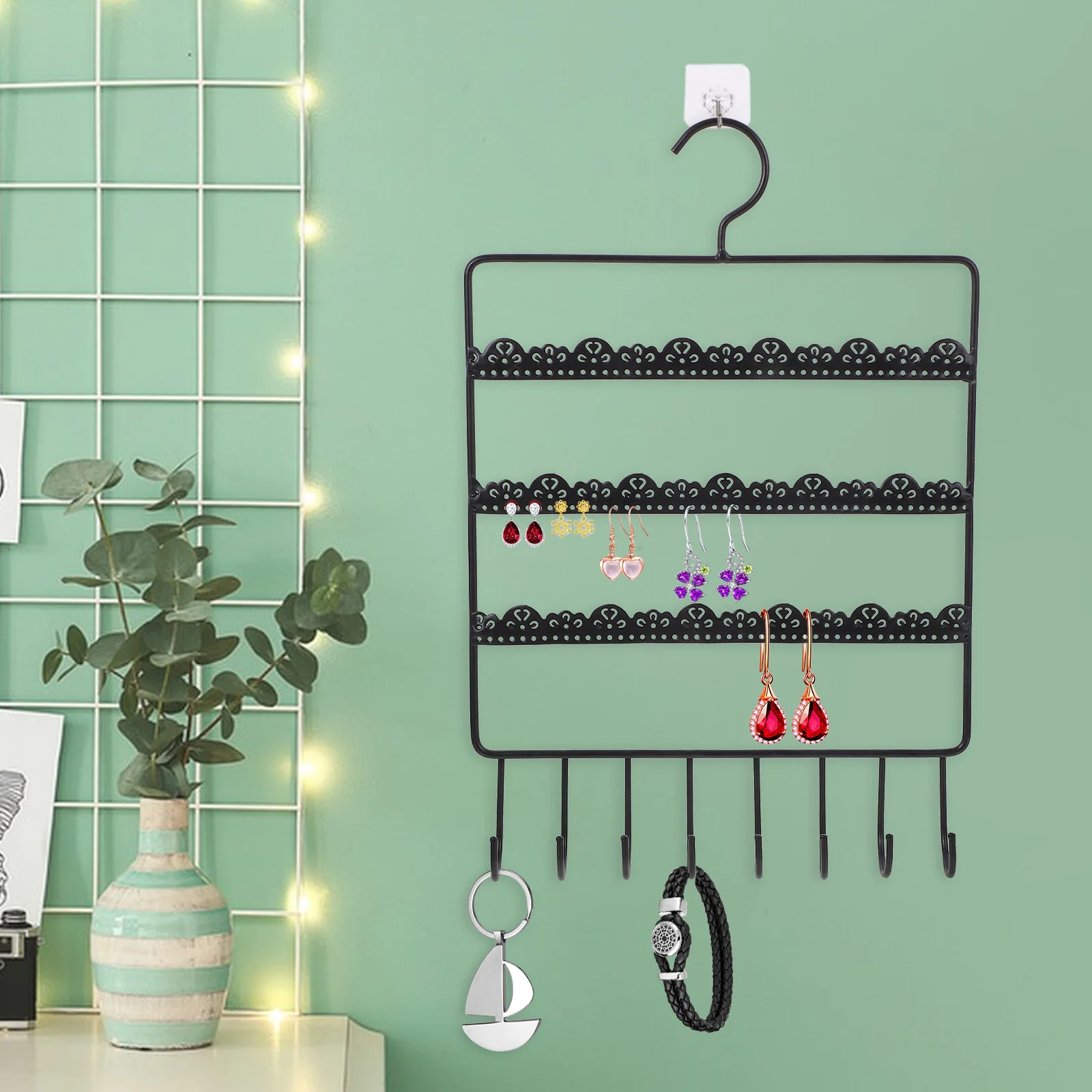 Jewelry Storage Organizer Necklace Holder Jewlrey Orgainzer Iron Jelwery Organizers
Jewelry Storage Organizer Necklace Holder Jewlrey Orgainzer Iron Jelwery Organizers