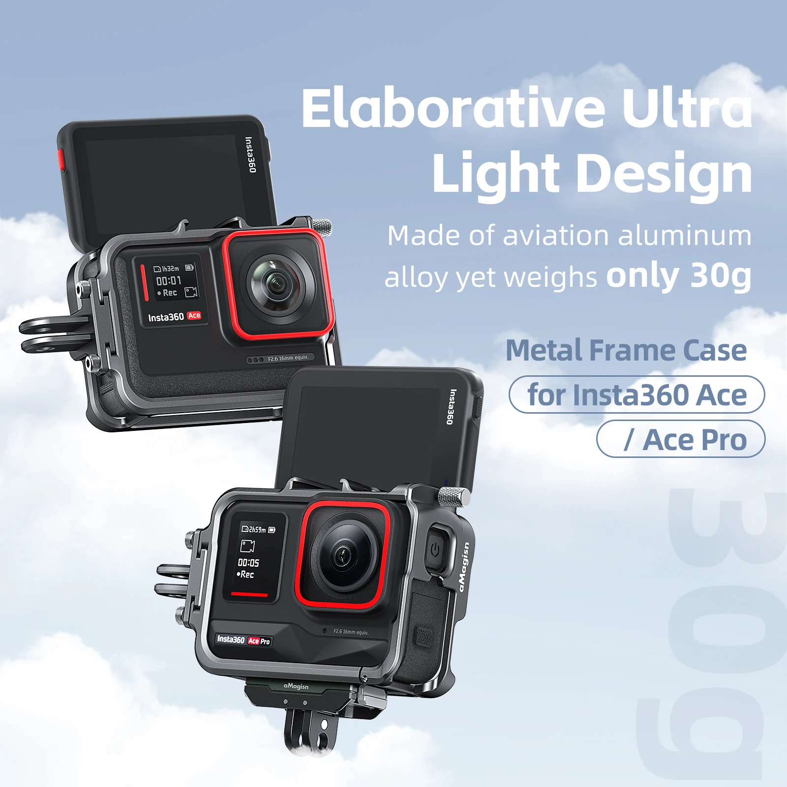Amagis для Insta360 ACE & ACE PRO Рамка из алюминиевого сплава аксессуары для экшн-камеры защитная рамка
Amagis для Insta360 ACE & ACE PRO Рамка из алюминиевого сплава аксессуары для экшн-камеры защитная рамка