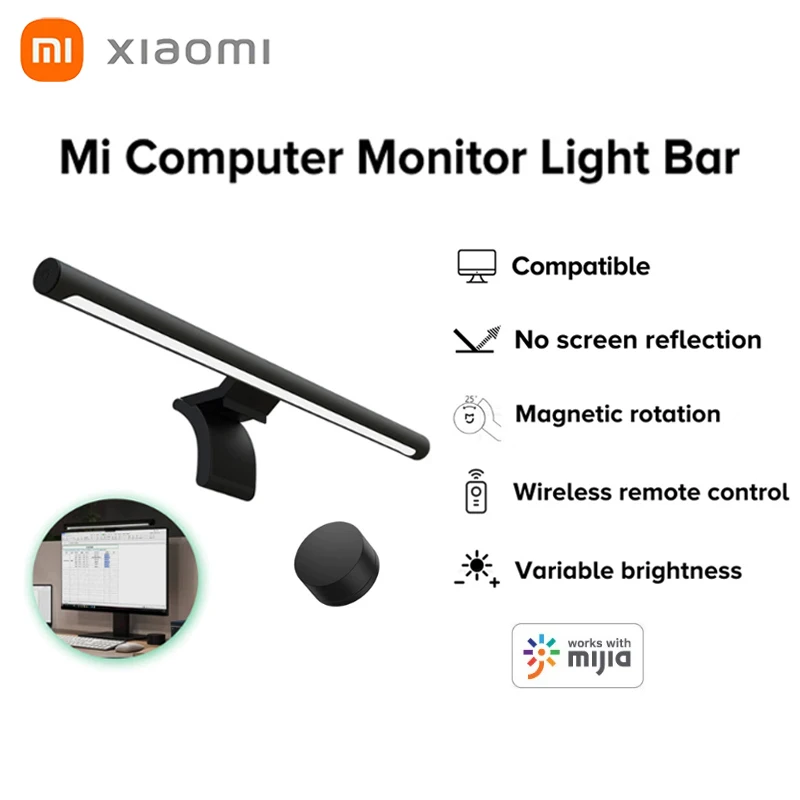 Xiaomi Mi Wireless Monitor Light Bar Eyes Protection Table Lamp Hanging Light Study Reading Light Desk Lamp for Computer Monitor
Xiaomi Mi Wireless Monitor Light Bar Eyes Protection Table Lamp Hanging Light Study Reading Light Desk Lamp for Computer Monitor