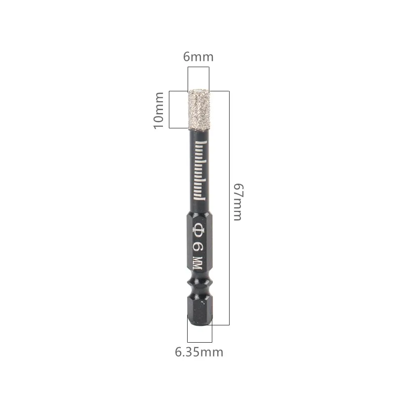 6/8/10/12/14mm Brazed Dry Drill Multifunction Marble Vitrified Brick Granite Glass Eye Dryer Open Hole Diamond Drill Bits
6/8/10/12/14mm Brazed Dry Drill Multifunction Marble Vitrified Brick Granite Glass Eye Dryer Open Hole Diamond Drill Bits