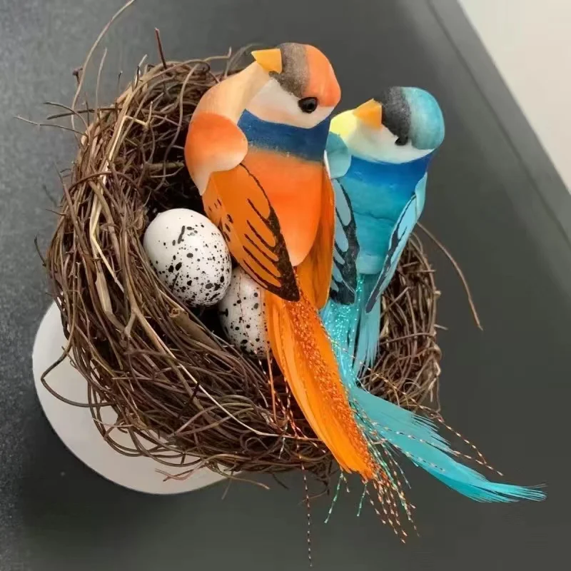 Simulated Bird Balcony Decoration Garden Courtyard Bird Nest Small Decoration Wall Creative Branch Decoration Dried Branch 
Simulated Bird Balcony Decoration Garden Courtyard Bird Nest Small Decoration Wall Creative Branch Decoration Dried Branch