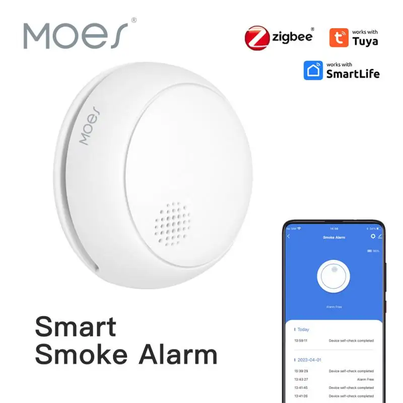 Tuya Smart Smoke Detector Home Fire Sensor Smoke Alarm Sensor Smart Life Remote Control For Kitchen Security
Tuya Smart Smoke Detector Home Fire Sensor Smoke Alarm Sensor Smart Life Remote Control For Kitchen Security