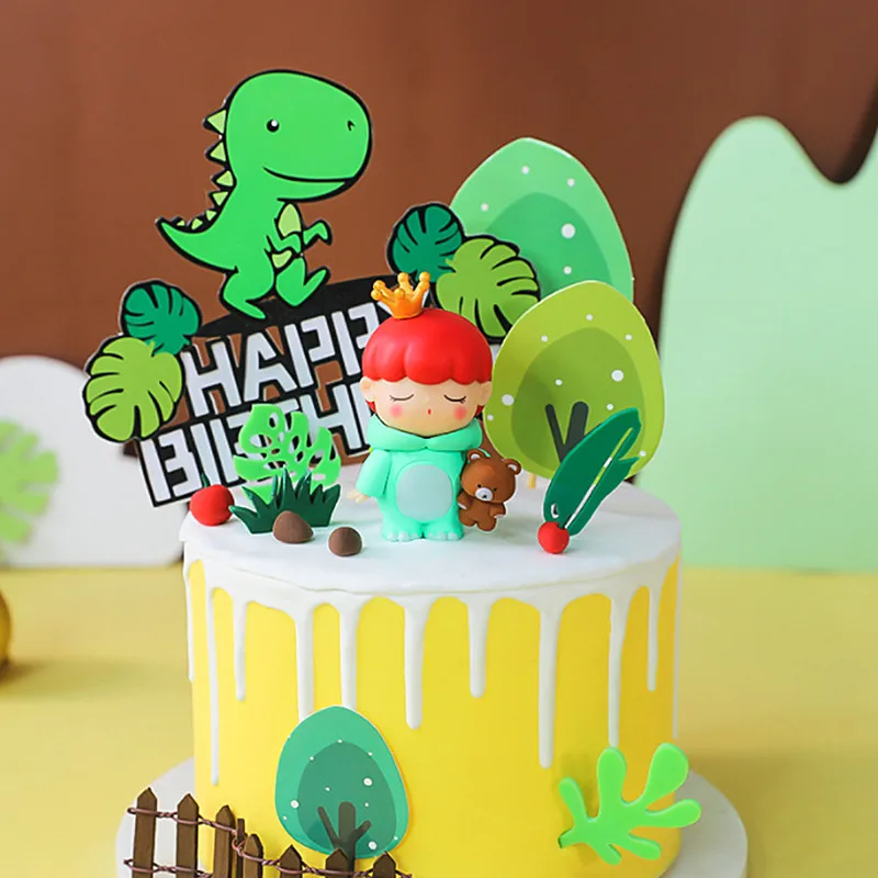 Jurassic Dinosaur Birthday Cake Topper Decoration Felt Tree Boy Baby Kids Toys Gifts Animal Green Yellow Leaves Baking Supplies
Jurassic Dinosaur Birthday Cake Topper Decoration Felt Tree Boy Baby Kids Toys Gifts Animal Green Yellow Leaves Baking Supplies