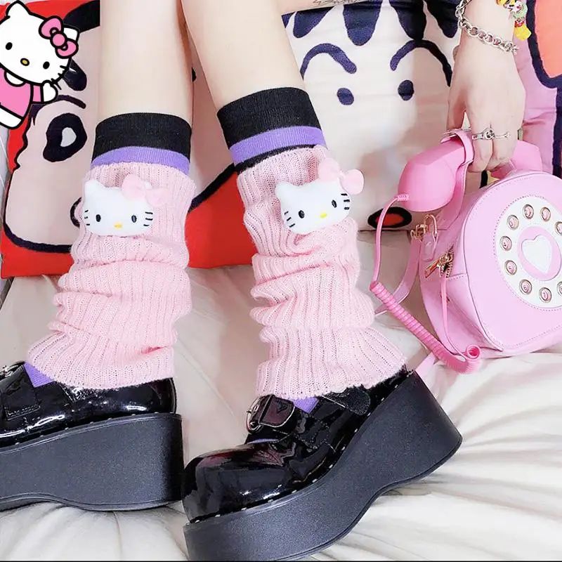 Kawaii Hello Kitty Jk College Style Leg Warmers Sanrio Anime Kuromi Cinnamoroll Cute Autumn Winter Ins Over Knee Boot Cuffs Gift
Kawaii Hello Kitty Jk College Style Leg Warmers Sanrio Anime Kuromi Cinnamoroll Cute Autumn Winter Ins Over Knee Boot Cuffs Gift