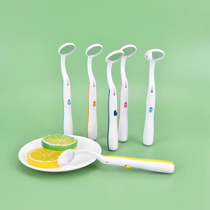 Dental Mirror With Led Light Inspect Instrument Checking Mirror Dentist Oral Super Bright Anti-fog Mouth Mirror Tooth Fashion
Dental Mirror With Led Light Inspect Instrument Checking Mirror Dentist Oral Super Bright Anti-fog Mouth Mirror Tooth Fashion