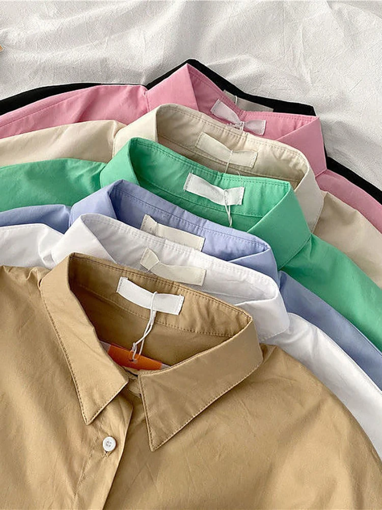 Women Blouses Button Up Shirts Office Lady Solid Long Sleeve Top Female Korean Casual Fashion All Match Shirt Blusas Mujer
Women Blouses Button Up Shirts Office Lady Solid Long Sleeve Top Female Korean Casual Fashion All Match Shirt Blusas Mujer