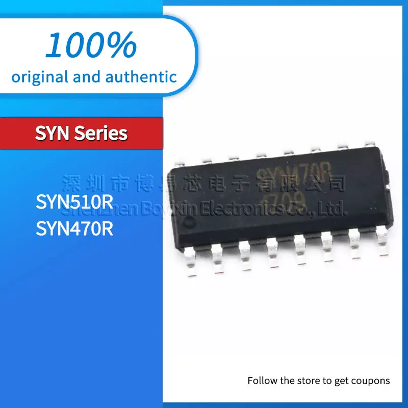 5 pieces/batch Original genuine SYN510R SYN470R SMD transceiver package SOP-16
5 pieces/batch Original genuine SYN510R SYN470R SMD transceiver package SOP-16