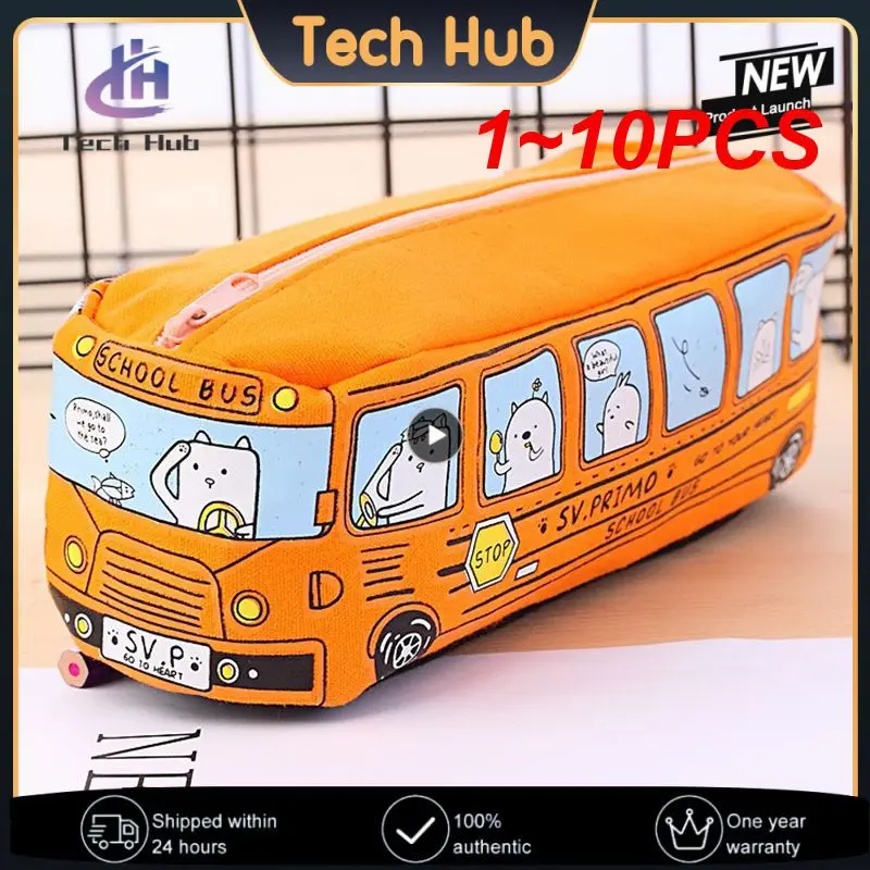 1~10PCS Kawaii Creative School Bus Pencil Case Large Capacity Cartoon Animal Canvas Pencil Bag Box School Supplies Estojo
1~10PCS Kawaii Creative School Bus Pencil Case Large Capacity Cartoon Animal Canvas Pencil Bag Box School Supplies Estojo
