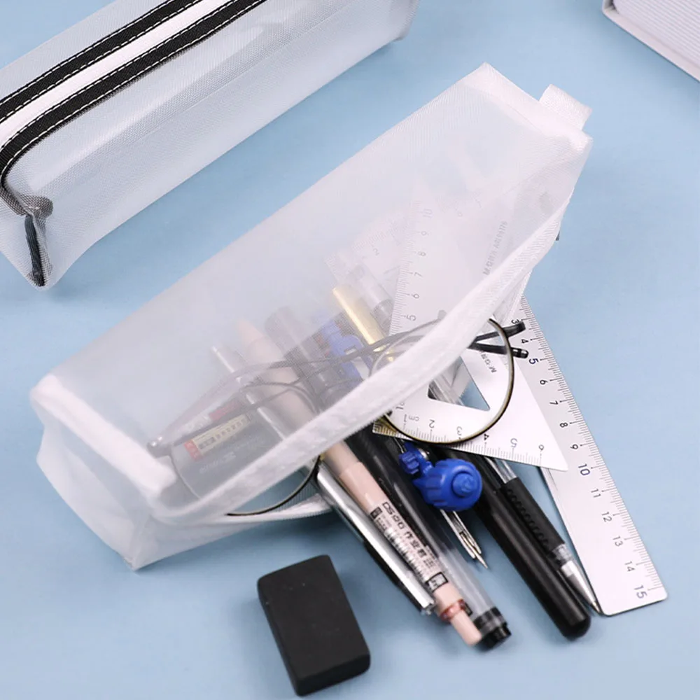 Large Capacity Simple Mesh Pencil Case Bag Zipper Pencil Bags Cosmetic Makeup Organizer Pouch School Office Stationery Supplies
Large Capacity Simple Mesh Pencil Case Bag Zipper Pencil Bags Cosmetic Makeup Organizer Pouch School Office Stationery Supplies