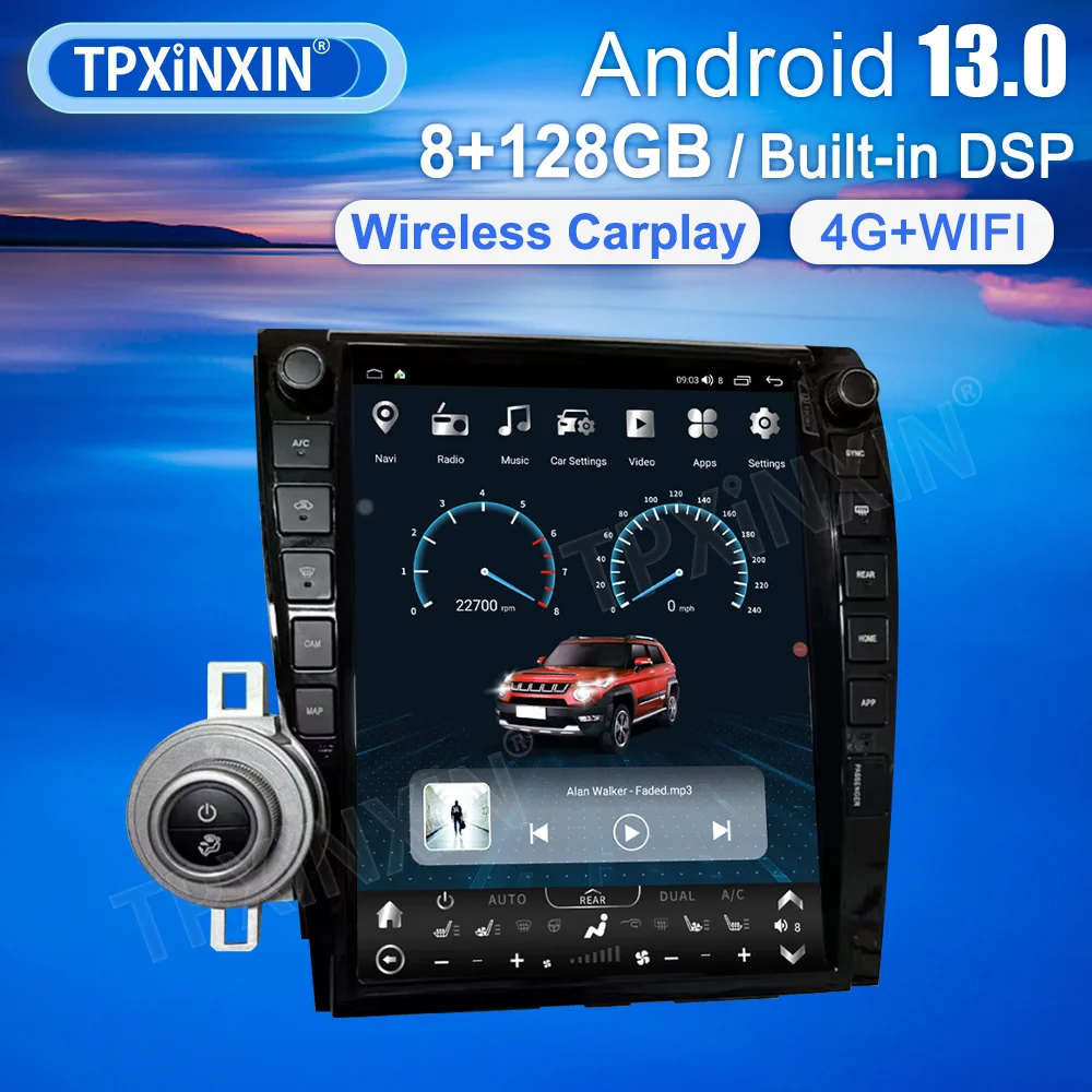 13.0-inch Radio For Toyota Tundra 2007 - 2013 Car DSP Multimedia Tesla style screen Head Unit sreen Wireiess Carplay
13.0-inch Radio For Toyota Tundra 2007 - 2013 Car DSP Multimedia Tesla style screen Head Unit sreen Wireiess Carplay