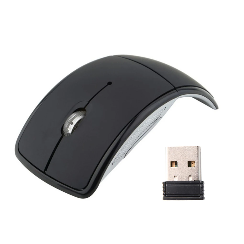 

Wireless Mouse Foldable 2 4GHz PC Folding Mice Notebook Desktop Laptop USB Receiver Mouse