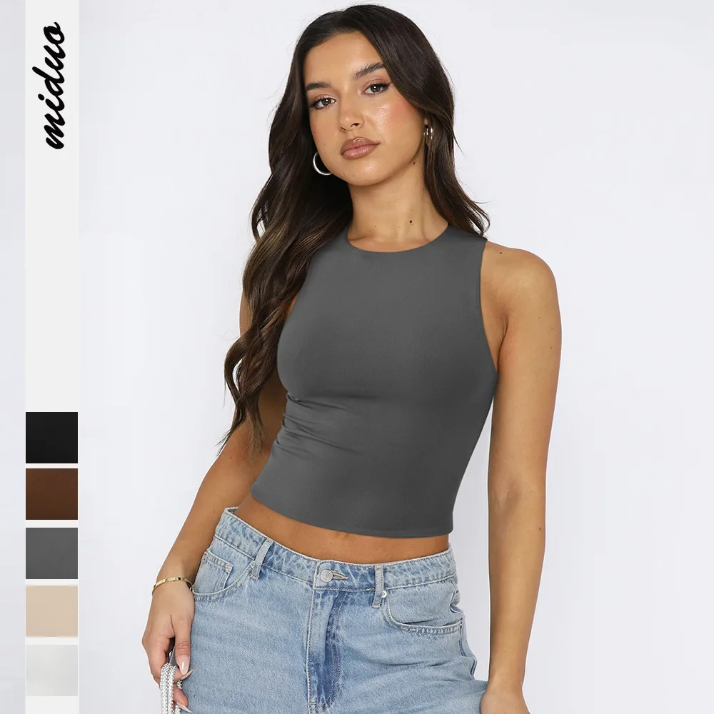 Sleeveless Round Collar Tank Top Sexy Slim Crop Top Casual Sweatshirt Y2K Fashion Streetwear Summer Spring 2024
Sleeveless Round Collar Tank Top Sexy Slim Crop Top Casual Sweatshirt Y2K Fashion Streetwear Summer Spring 2024