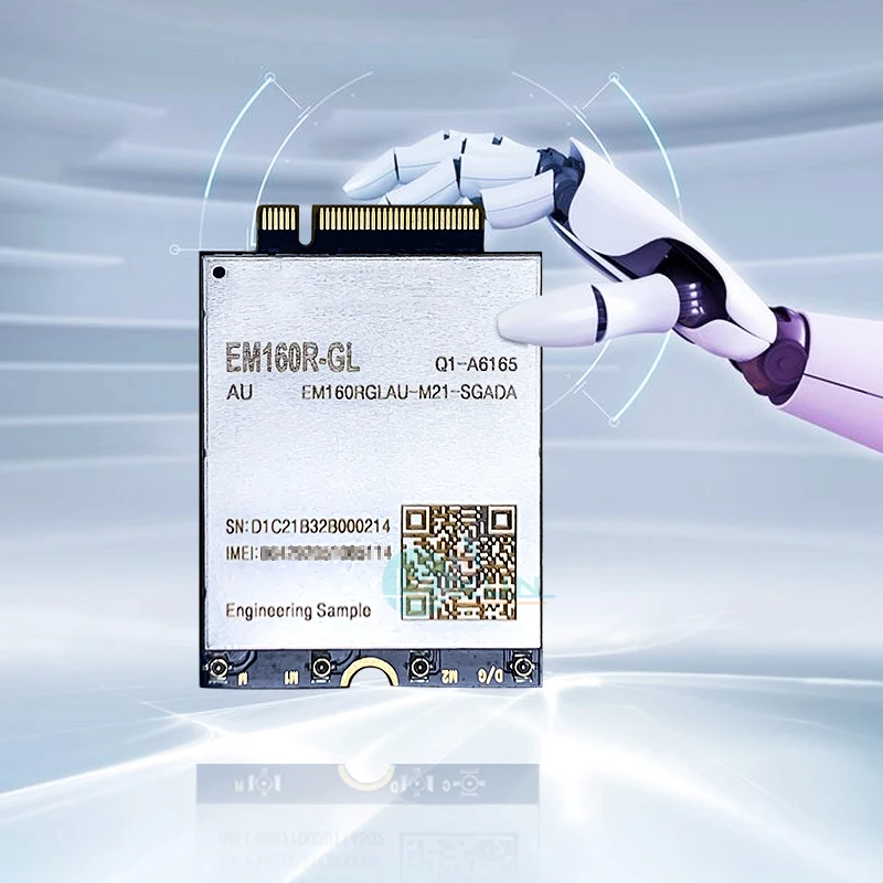 Quectel EM160 EM160RGLAU-M21-SGADA LTE Cat16 M.2 module DL носитель агрегация 256QAM Встроенный приемник eSIM GNSS MIMO
Quectel EM160 EM160RGLAU-M21-SGADA LTE Cat16 M.2 module DL носитель агрегация 256QAM Встроенный приемник eSIM GNSS MIMO