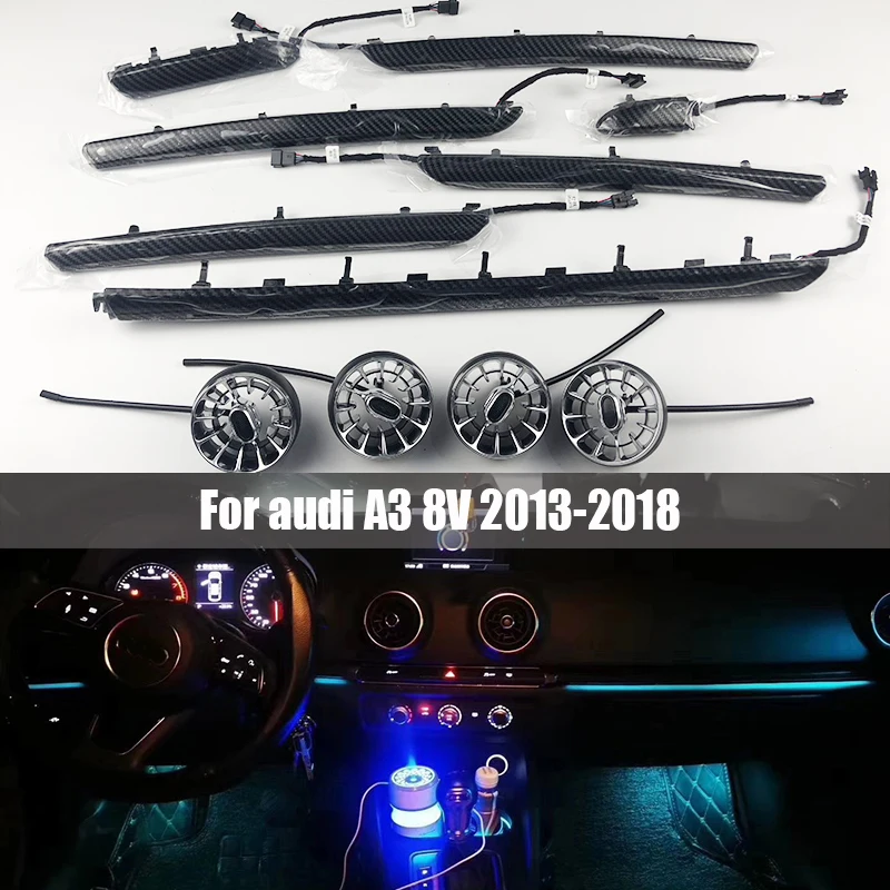 21 color Ambient Light Inter For audi A3 8V 2013-2018 door Ambient light Car LCD instrument panel screen control with air vent
21 color Ambient Light Inter For audi A3 8V 2013-2018 door Ambient light Car LCD instrument panel screen control with air vent