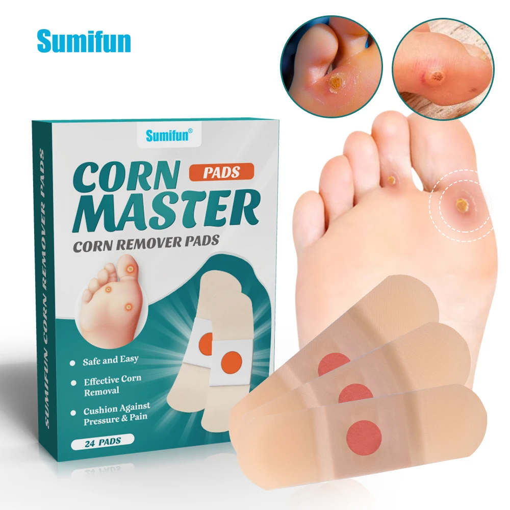 

24/48/72Pcs Sumifun Foot Corn Removal Patch Plantar Calluses Pain Relief Medical Plaster Pad Anti Friction Care Pedicure Sticker