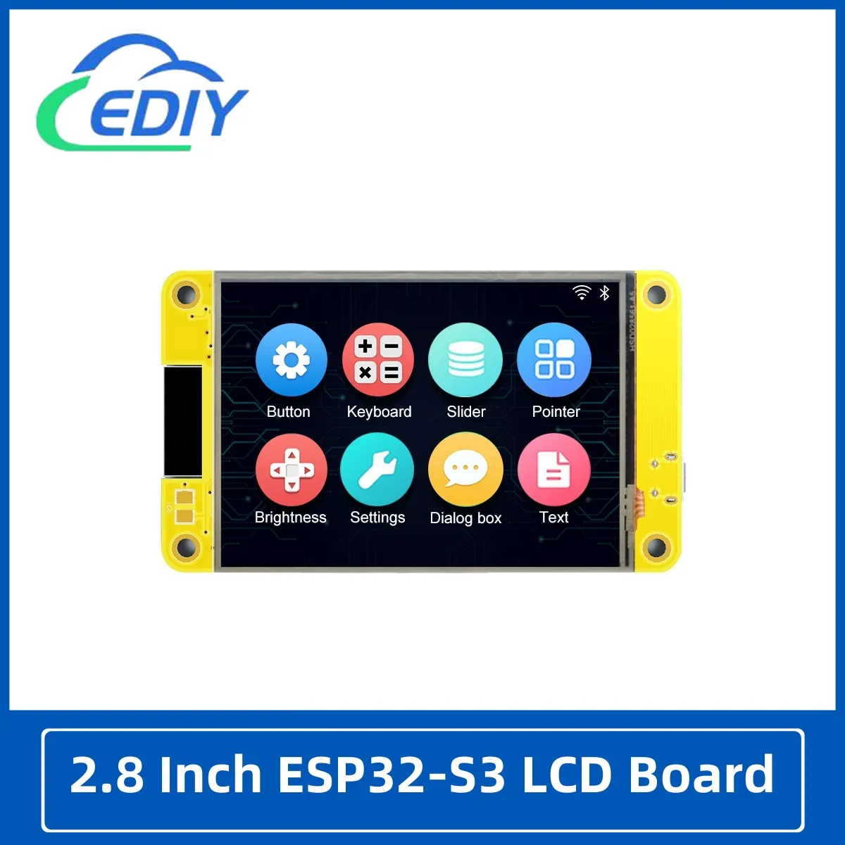 

2.8 Inch LCD TFT Module With Touch WROOM ESP32 Arduino LVGL WIFI&Bluetooth Development Board 2.8" 240*320 Smart Display Screen