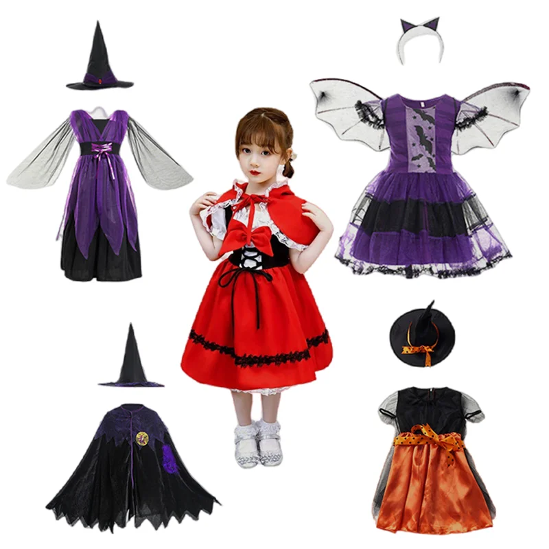 Fairy Tale Little Red Riding Hood Dress Girl Halloween Pumpkin Bat Cosplay Anime Costume Princess Dress Party Red Dress 90-160CM
Fairy Tale Little Red Riding Hood Dress Girl Halloween Pumpkin Bat Cosplay Anime Costume Princess Dress Party Red Dress 90-160CM